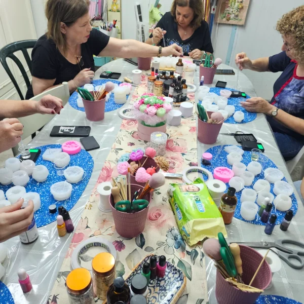 סדנת זרי פרחים מנרות (34)