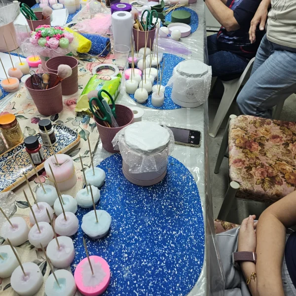 סדנת זרי פרחים מנרות (35)